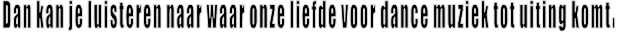 Dan kan je luisteren naar waar onze liefde voor dance muziek tot uiting komt.